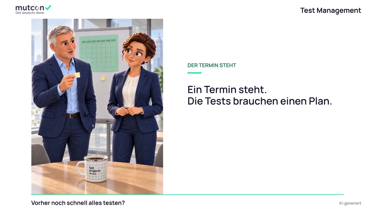 Szene aus dem mutcon-Servicefilm Test Management